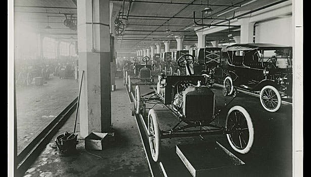 Henry Ford Assembly Line Diagram