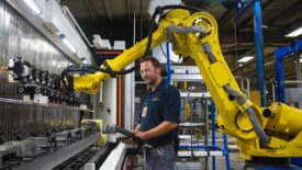 employee working in manufacturing facility